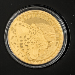 African Safari II. 1-Ounce Gold Leopard 2022 Proof. Republic of Chad ...