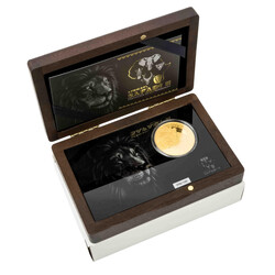 African Safari II. 1-Ounce Gold Lion 2024 Proof. Republic of Chad 5 ...