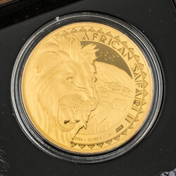 African Safari II. 1-Ounce Gold Lion 2024 Proof. Republic of Chad 5 ...
