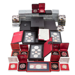 Kanada/SILBER Konvolut mit insg. ca. 867,9g Ag fein darunter 7x KMS ...