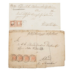 Österreich 1850-1883 Nachlassposten aus einer alten Korrespondenz ...