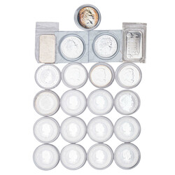 Kleines Investmentlot/SILBER - Alle Welt mit ca. 21 x Silberunzen ...