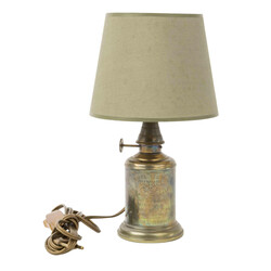 FRANCE, electric kerosene lamp, marked "LAMPE FEUTRÉE OLYMPE", ...