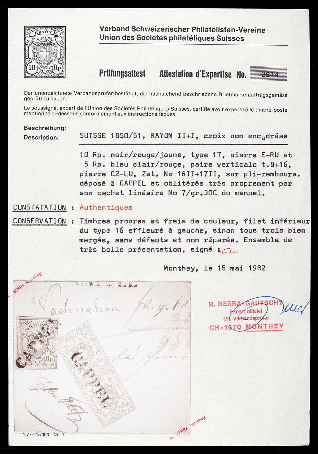 Image 1 for lot number 299 for Honegger Philatelie AG - Spring Offer 2025