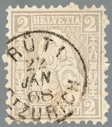 5655146: Switzerland sitting Helvetia perforated