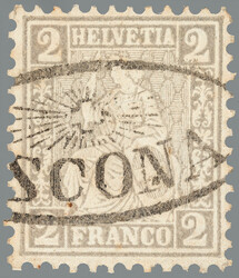 5655146: Switzerland sitting Helvetia perforated
