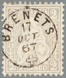 5655146: Switzerland sitting Helvetia perforated