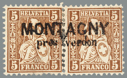 5655146: Switzerland sitting Helvetia perforated