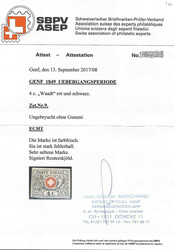 Ungebraucht; eine der ganz grossen Kantonal-Seltenheiten: ...