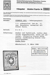 Nicht häufig: blaue eidgenössische Raute. Rechts etwas beschnitten, ...