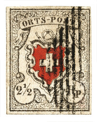 Type 19 mit schwarzer Raute. Voll-bis breitrandige, sehr gut ...