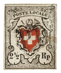 Poste Locale ohne Kreuzeinfassung, Type 26 mit PD Nr.325.Gemäss FA ...