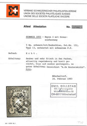 15I, Stein A2O, Type 13 mit schwarzem P.P. aus dem Postkreis VIII und ...