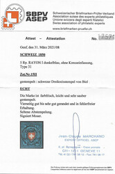 Stempelseltenheit: Dreiringstempel von Biel auf Stein A3U, Type 31. ...