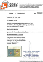 Kleines Briefstücklein mit 15II, Stein A3O, Type 27 und 16II, Stein ...