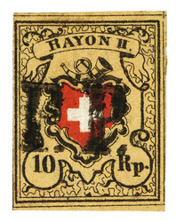 Stein A1O, Type 35 mit sauberem P.P. des IX. Postkreises. Voll-bis ...
