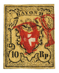 Stein A1U, Type 37 mit seltenem roten PP von Luzern. Herrliches ...