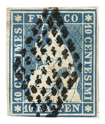Stempelseltenheit: Schwarze Punkte-Raute von Bellelay (BE), (Gr.7-11) ...