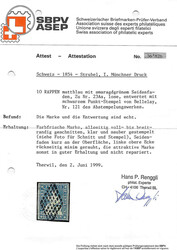 Stempelseltenheit: Schwarze Punkte-Raute von Bellelay (BE), (Gr.7-11) ...