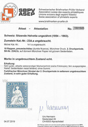 Ungebraucht; allseitig weissrandige, sehr schöne Marke mit ...