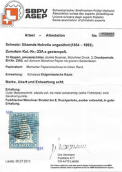Nicht häufiger 2. Münchner Druck! Schwarze Raute auf voll-bis ...
