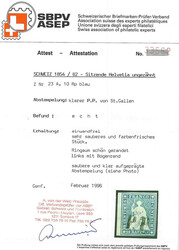 Strubel-Seltenheit: Schwarzes St.Galler P.P. auf früher A-Ausgabe ...