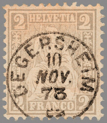 Fingerhut Degersheim SG (Gr. 104 I) 10.11.73 exakt zentrisch auf ...