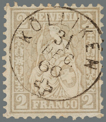 Fingerhut Kölliken AG 31.12.66 (Gr. 104 I) sauber und zentrisch ...