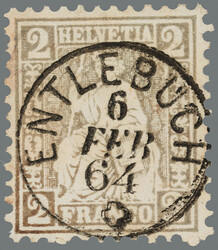 Fingerhut Entlebuch LU (Gr. 104 I) 06.02.64 sauber zentrisch auf ...
