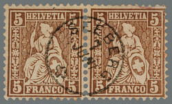 Fingerhutstempel Seeberg BE 07.06.?? (Gr. 104 I) exakt zentrisch auf ...