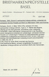 Brief vom 29.05.44 mit Type II, 77.Marke und schwarzer Rosette von ...
