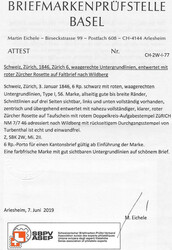 Taufschein des Pfarramtes Neumünster in Zürich vom 07.07.46 mit ...