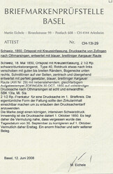 Aussergewöhnlicher Beleg: Drucksache vom 01.10.50 wegen der ...