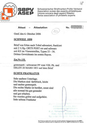 Sehr seltener Beleg von Erlen TG nach Tobel vom 20.03.51 mit ...