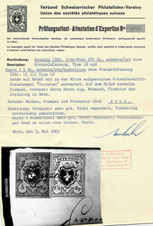 Brief mit dem sehr seltenen Schreibschriftstempel Gurzelen Nr. 49-62 ...