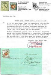 Sehr schöner Brief vom 20.12.50 mit Poste Locale, Type 19 von und ...