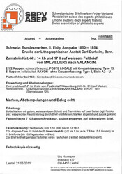 Brief vom 08.08.51 mit blauen P.P.s im Kreis von Malvilliers ...