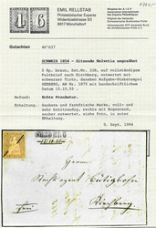 Seltene Tintenentwertung Seeberg (BE): Brief, 15.10.55 von Nieder ...