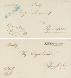 2 Amtsbriefe des Gemeinderats von Wegenstetten (AG) von 58 und 63, je ...