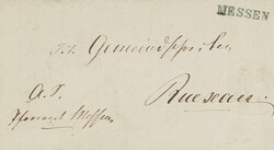 Portofreier Pfarramtsbrief vom 19.06.57 von Messen (SO) mit seltenem ...