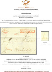 Sehr seltener barfrankierter Charge-Frankobrief, 30.04.49 von Zürich ...