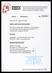 Brief vom 07.12 von Genève aus der bekannten Korrespondenz von ...