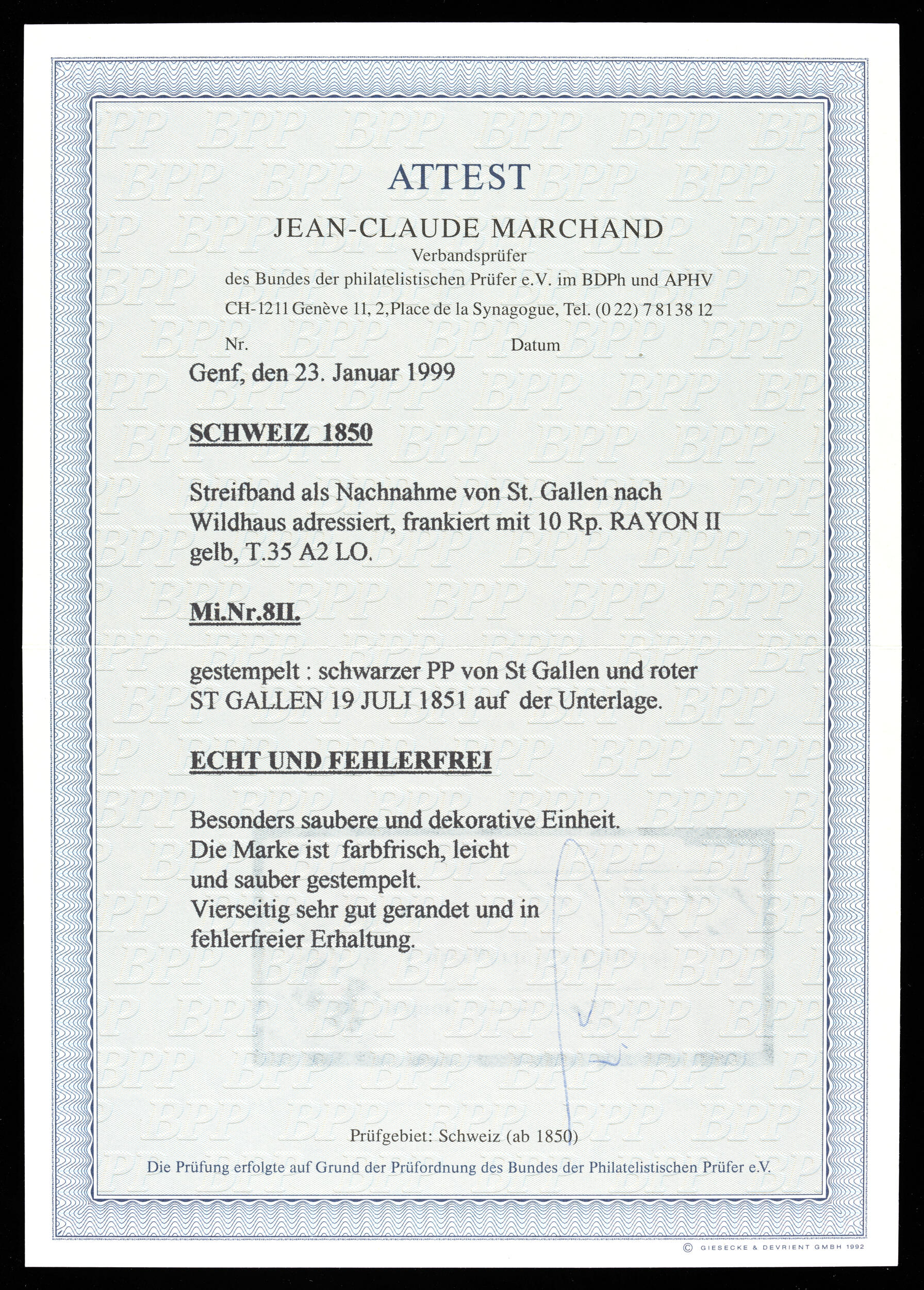Image 1 for lot number 227 for Honegger Philatelie AG - Cataloge-1 - 2026