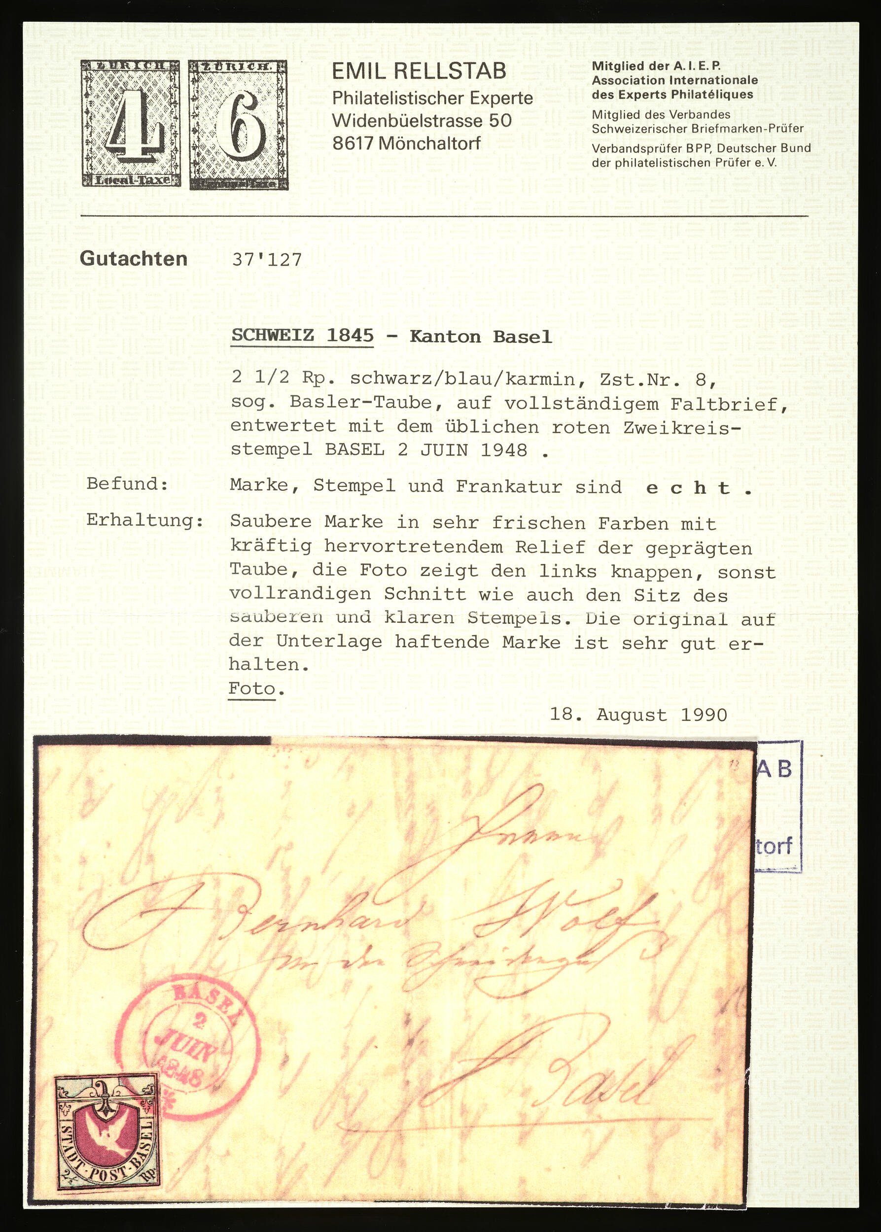Image 1 for lot number 68 for Honegger Philatelie AG - Cataloge-1 - 2026