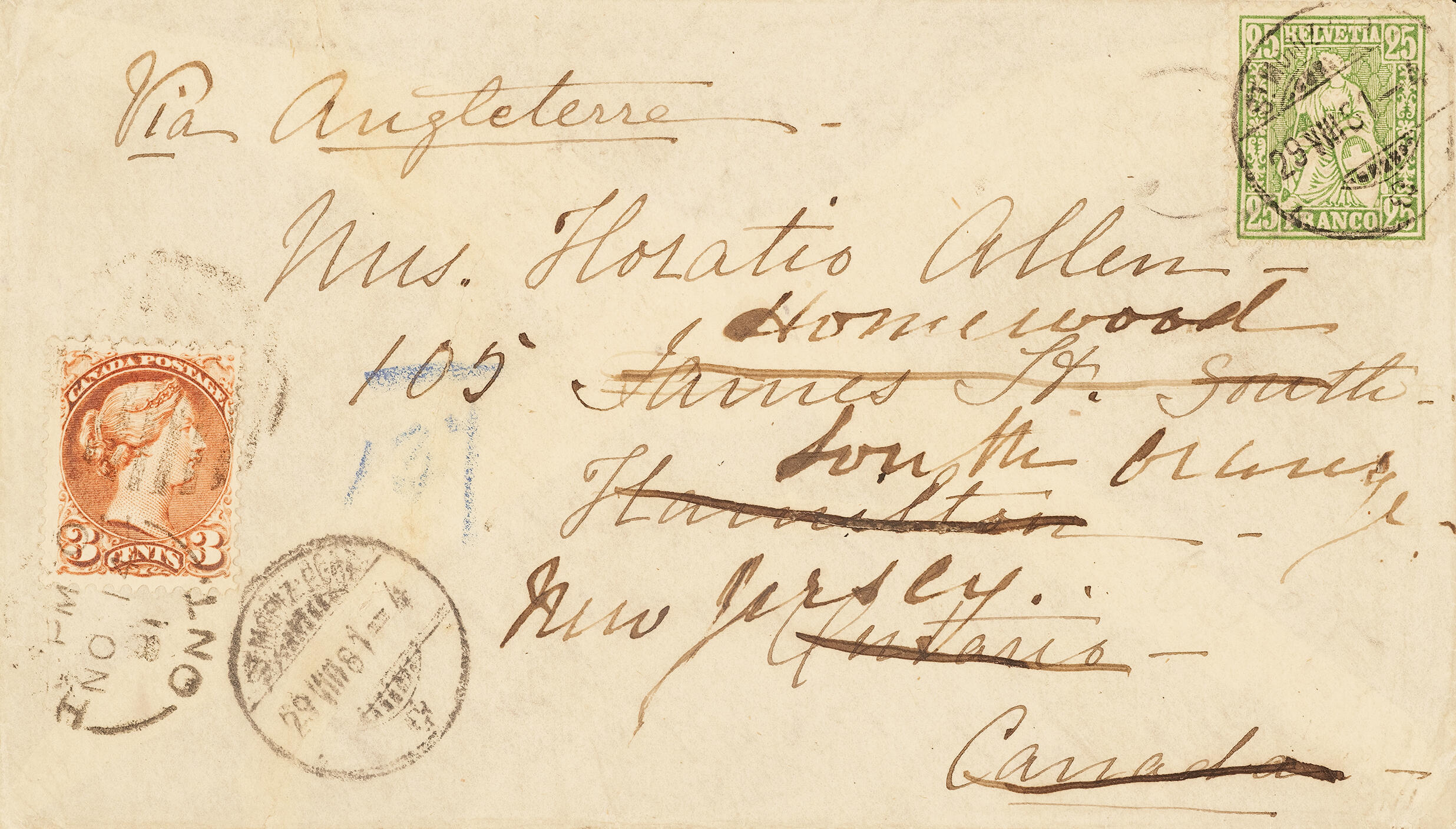 Sehr seltener Kanada-Brief mit Nachleitung in die USA vom 29.08.81 ...