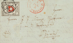 Faltbrief vom 18.01.51 (sehr früh für 2. Rosetten-Periode in ...