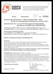 Extrem seltene Mischfrankatur einer Orts-Post mit KE Type 5 und zwei ...