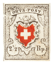 Ungebraucht; Gut gerandete Marke mit Eckbug rechts unten und Randbug ...