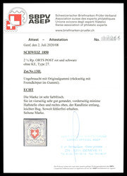 Ungebraucht; Gut gerandete Marke mit Eckbug rechts unten und Randbug ...