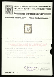 Type V, 35th stamp with black rosette. Left margin short, but entire ...